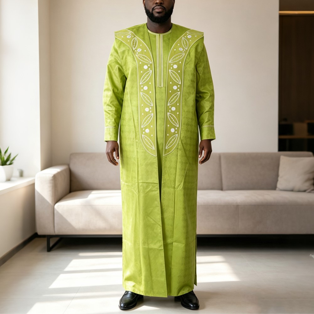 Dubai Men'S Fashion - H&D 2026 Bazin Riche Embroidery Plus