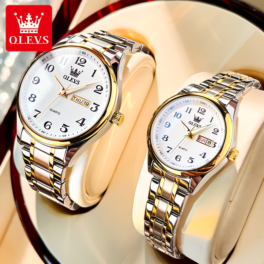 Men'S Fashion Magazine - OLEVS New Fashion Couple Watch for