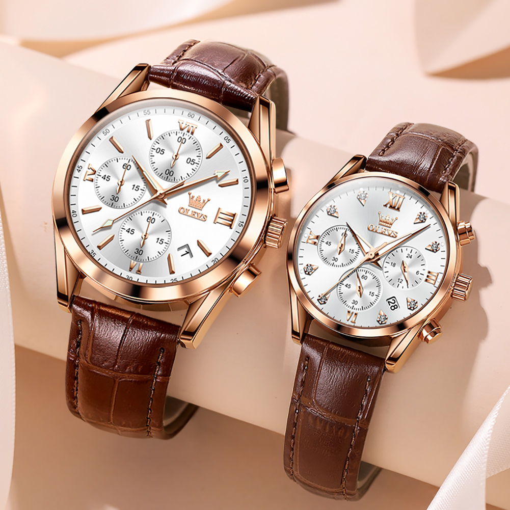 Men'S Fashion Magazine - OLEVS Couple Watch for Men Women