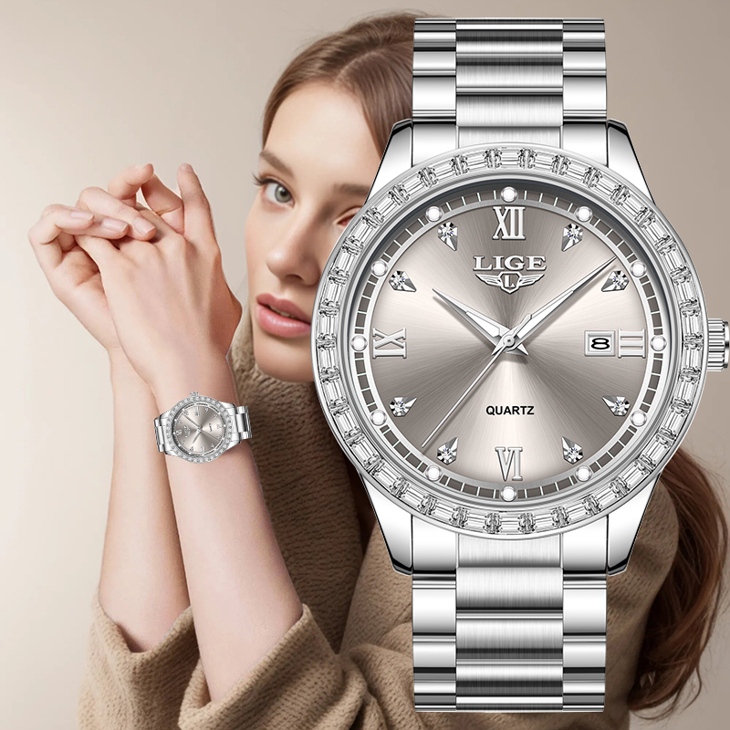Men'S Fashion Magazine - LIGE Quartz Wristwatch 2026 Luxury Women's
