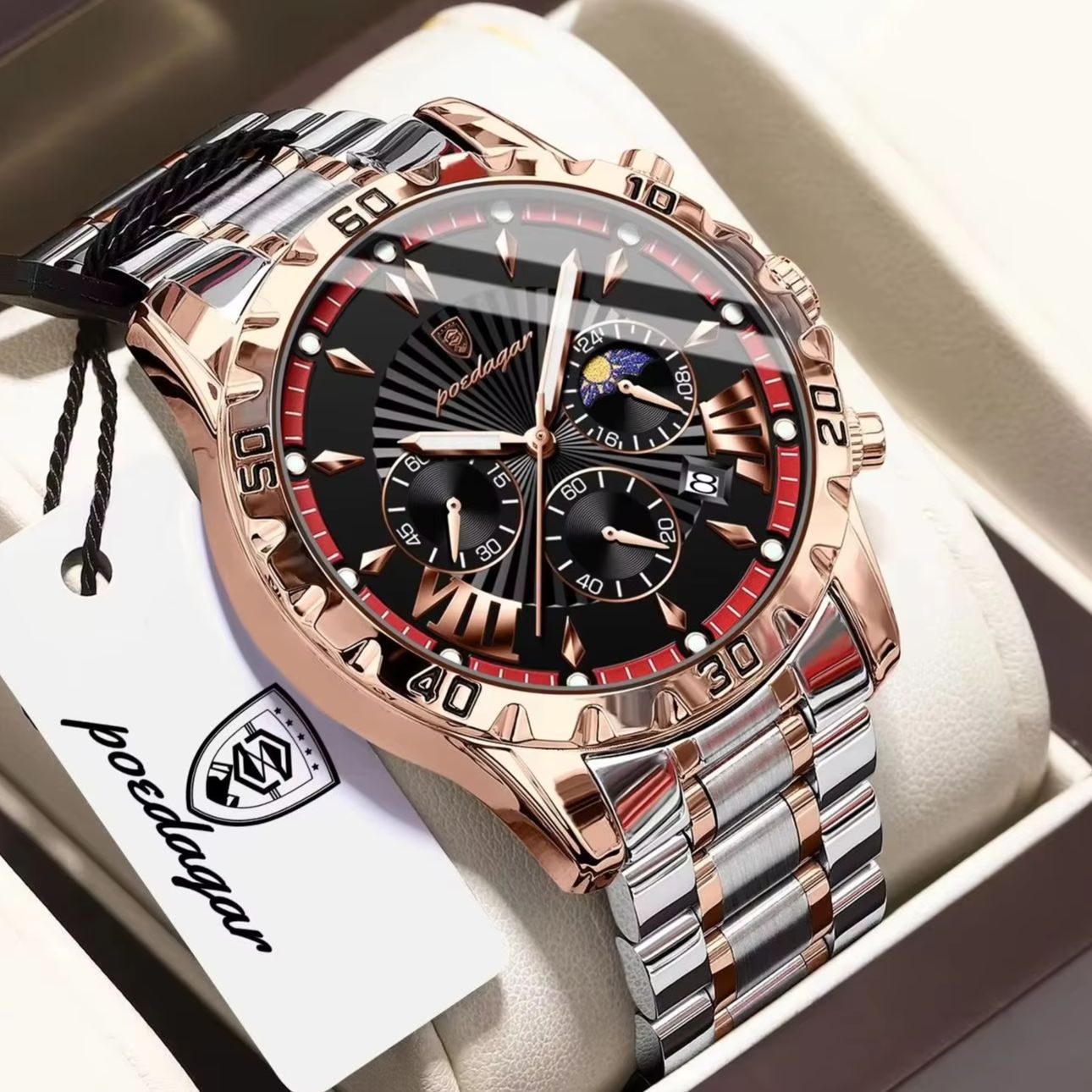 Men'S Fashion Magazine - POEDAGAR Top Original Man Wristwatch Luminous