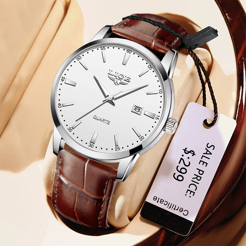 LIGE Man Watch Fashion Leather - огляд і ціна Men'S Fashion Magazine