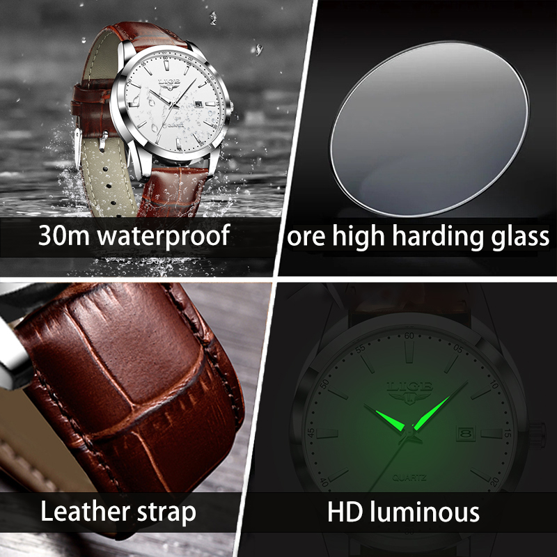 LIGE Man Watch Fashion Leather - огляд і ціна Men'S Fashion Magazine