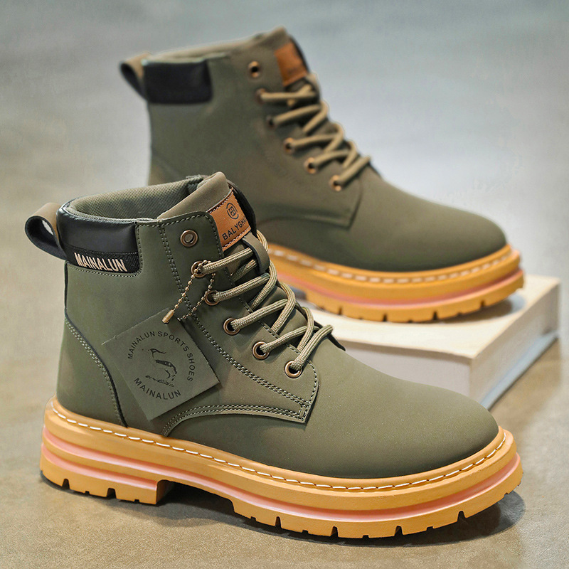 Classic Men High Top Boots Hig - огляд і ціна Yellow Men'S Fashion