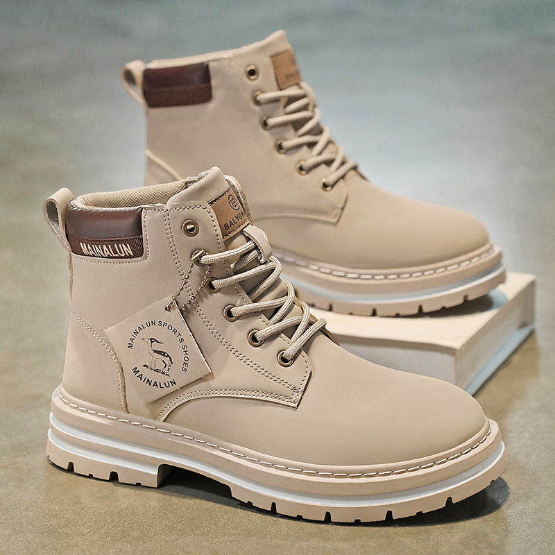 Classic Men High Top Boots Hig - огляд і ціна Yellow Men'S Fashion
