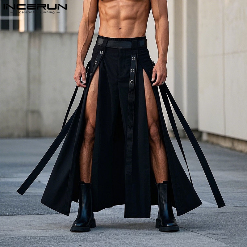 INCERUN Men Skirts Solid Pants - огляд і ціна Men'S Fashion Pants 2025