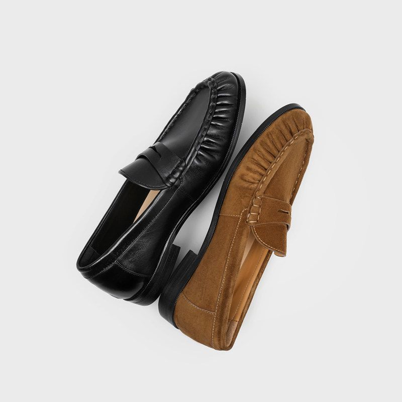 Wrinkles Round Head Male Flats - огляд і ціна Mens Fashion Zapatos