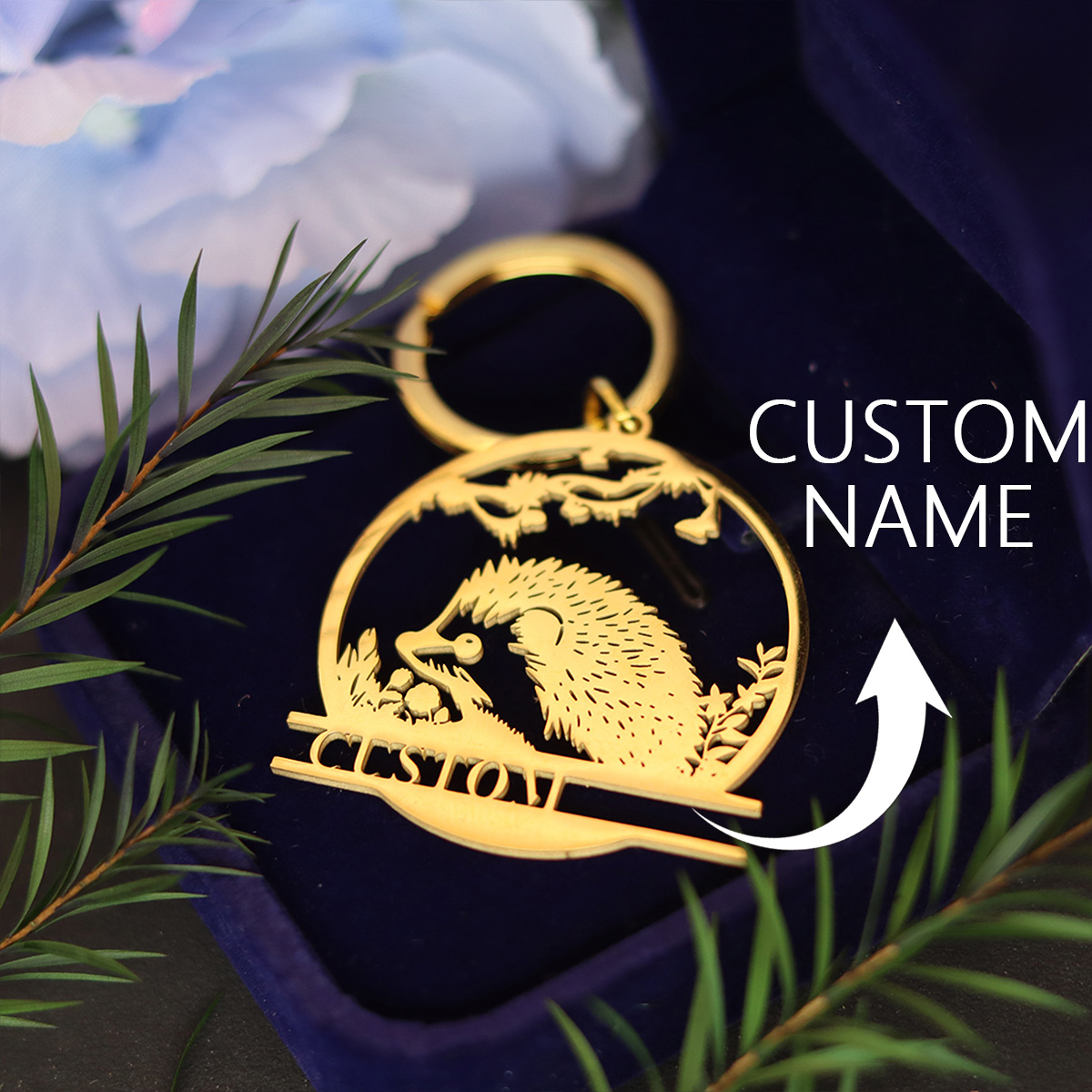 QIAMNI Custom Name Cute Hedgeh - огляд і ціна Men'S Fashion Gold Chain