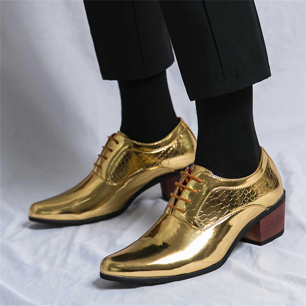 Dress Sneakers Heels Mens Brow - огляд і ціна Yellow Men'S Fashion