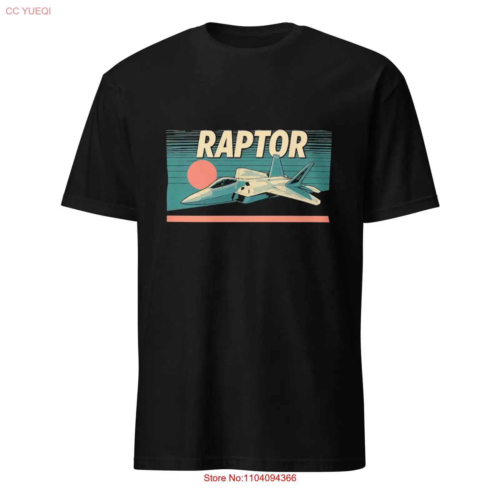 F 22 Raptor Retro Sun T Shirt  - огляд і ціна Military Shirt Men