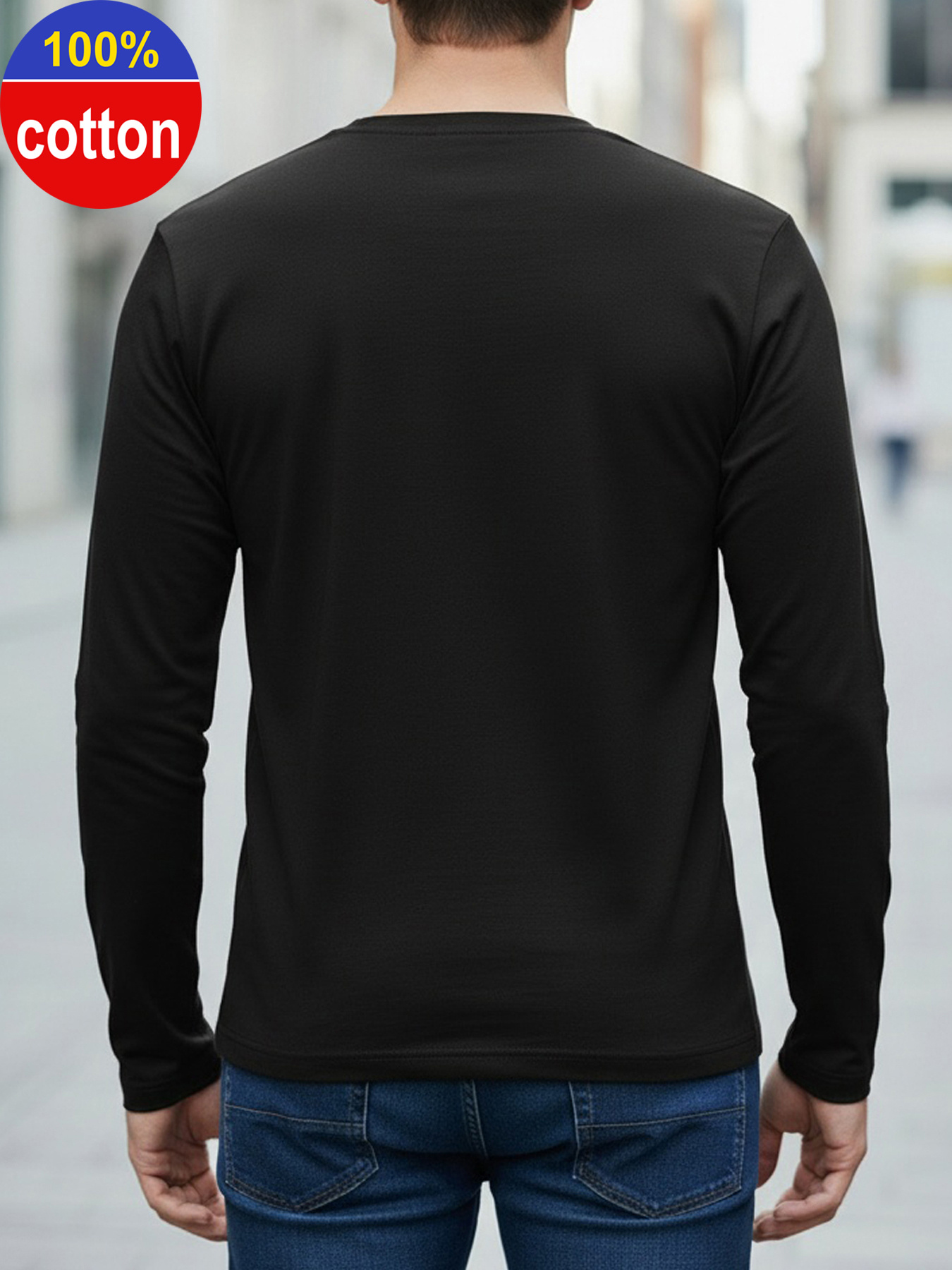 100% Pure Cotton Men's Long Sl - огляд і ціна Men'S Fashion 2025