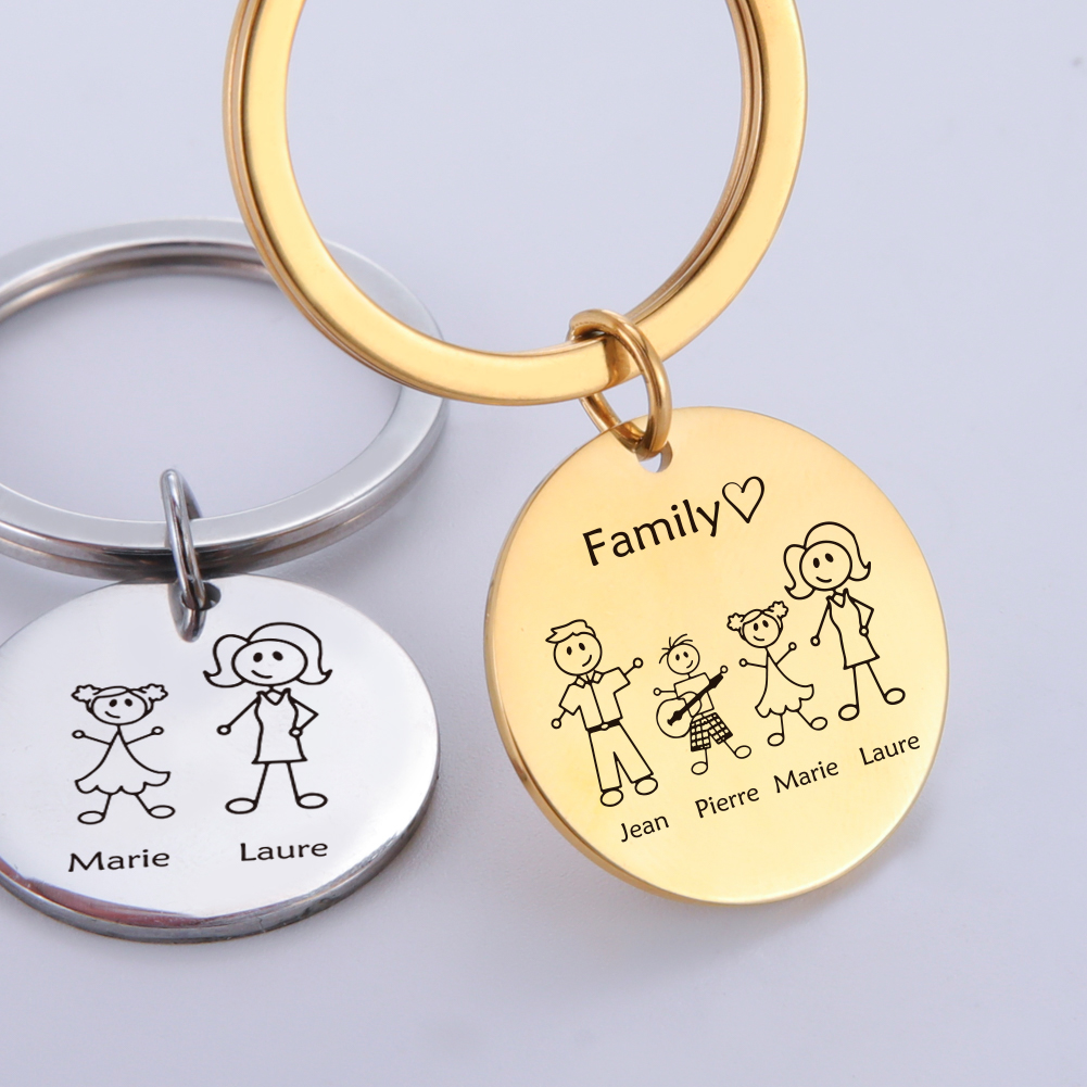 Family Personalized Keychain C - огляд і ціна Men'S Fashion Gold Chain