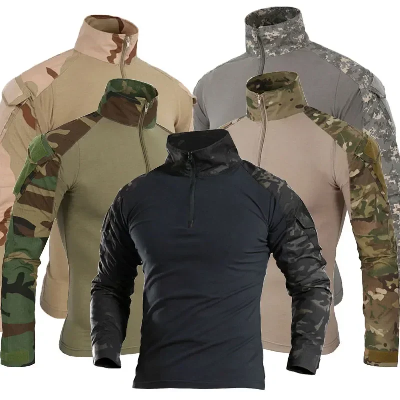 Men's Camouflage Tactical Long - огляд і ціна Military Shirt Men