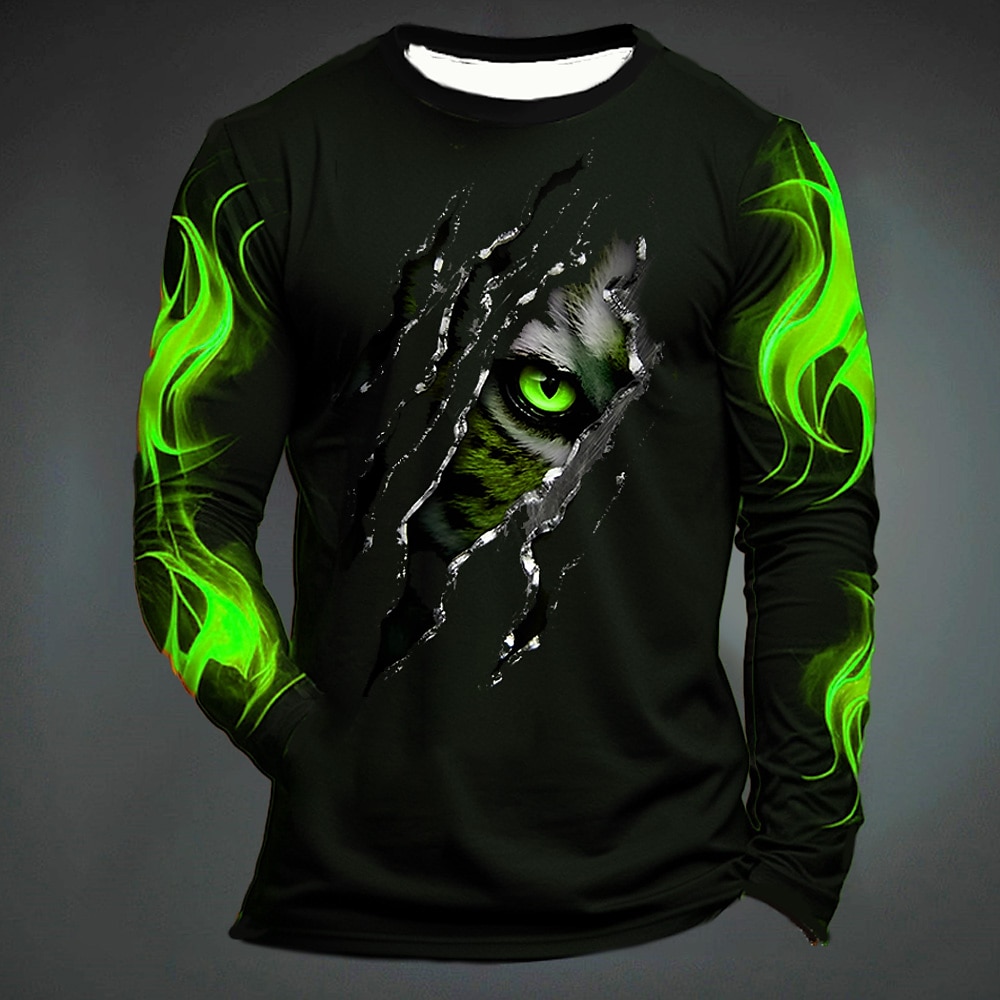 Funny Tiger Print T Shirt For  - огляд і ціна Mens Fashion Ideas
