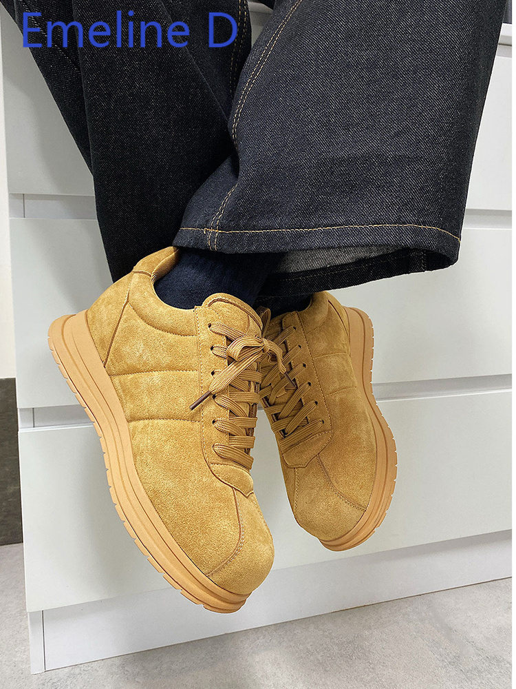 Yellow Thick Soled Lace Up Bre - огляд і ціна Yellow Men'S Fashion