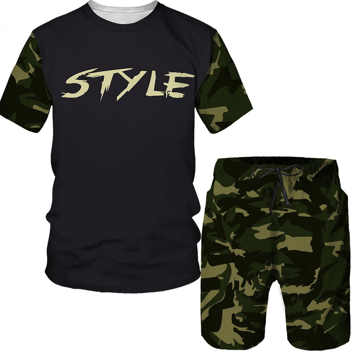 Camouflage Men's Suits Camo 3D - огляд і ціна Military Shirt Men
