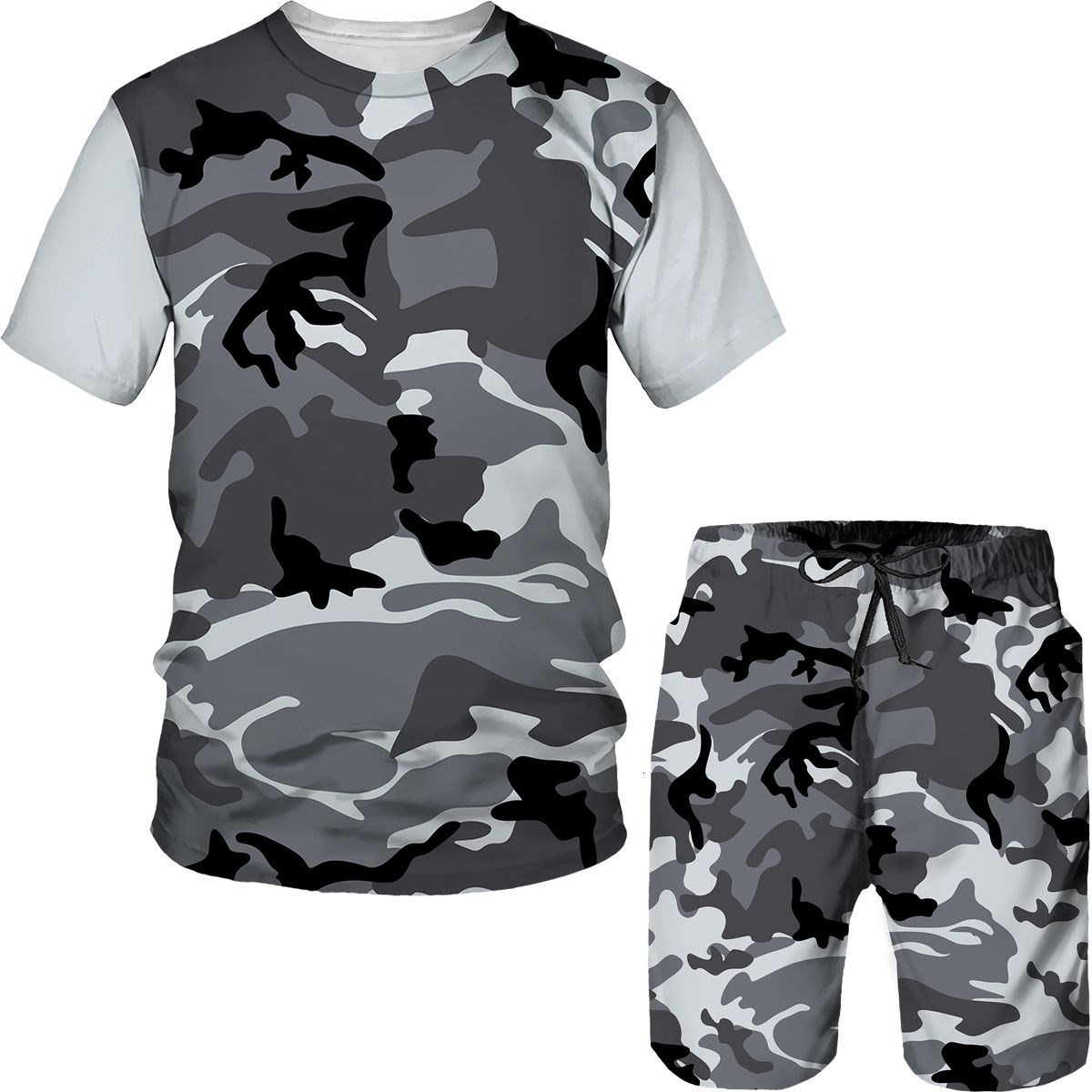 Camouflage Men's Suits Camo 3D - огляд і ціна Military Shirt Men