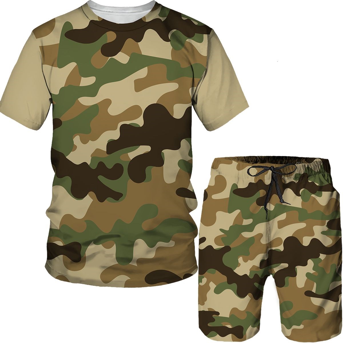 Camouflage Men's Suits Camo 3D - огляд і ціна Military Shirt Men