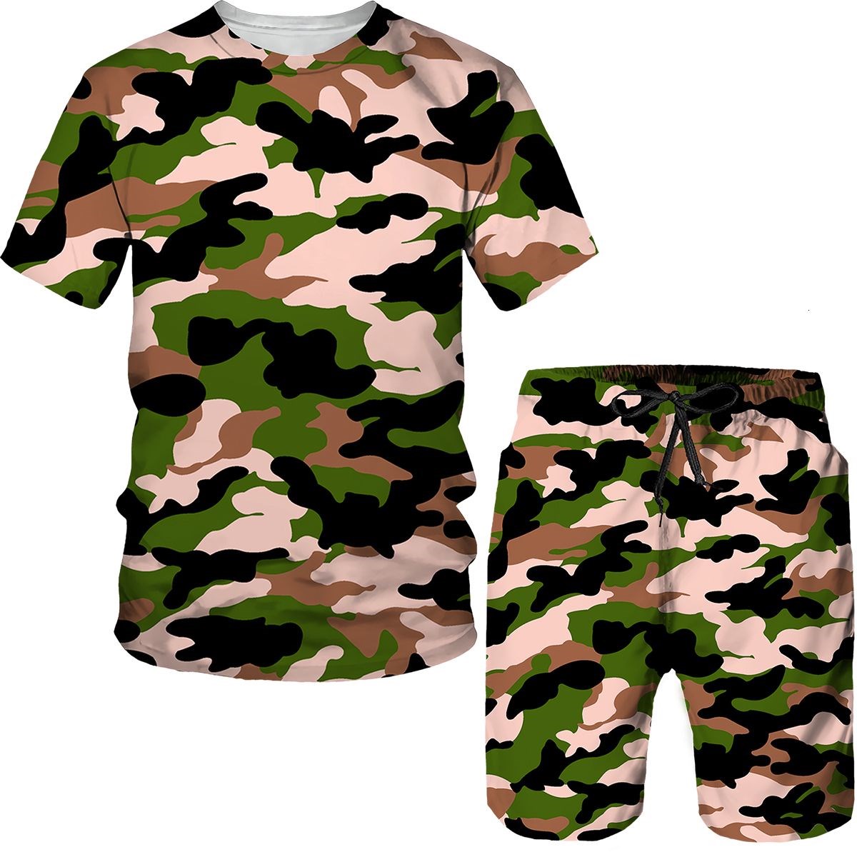 Camouflage Men's Suits Camo 3D - огляд і ціна Military Shirt Men