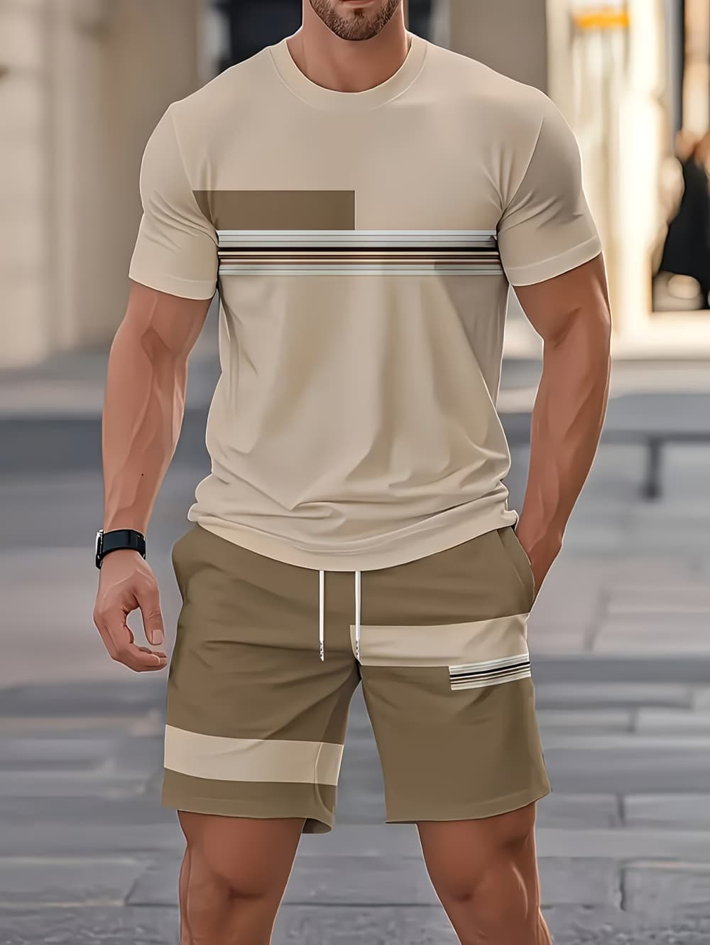 Men's Summer Sets Funny 3D Str - огляд і ціна Mens Fashion Ideas