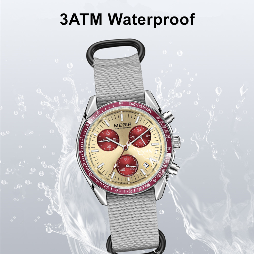 MEGIR Chronograph Canvas Strap - огляд і ціна Men'S Fashion Magazine