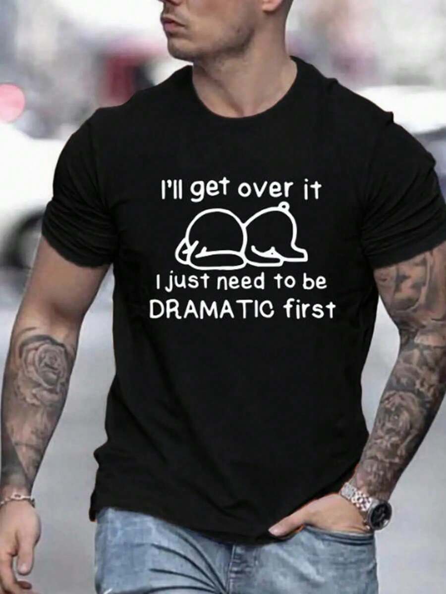 Men Funny Quote Graphic Print  - огляд і ціна Men'S Fashion Quotes