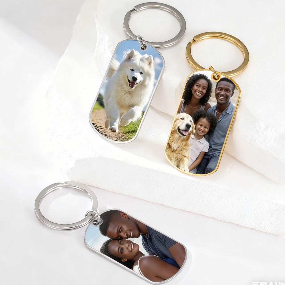 Family Couple Print Photo Keyc - огляд і ціна Men'S Fashion Gold Chain