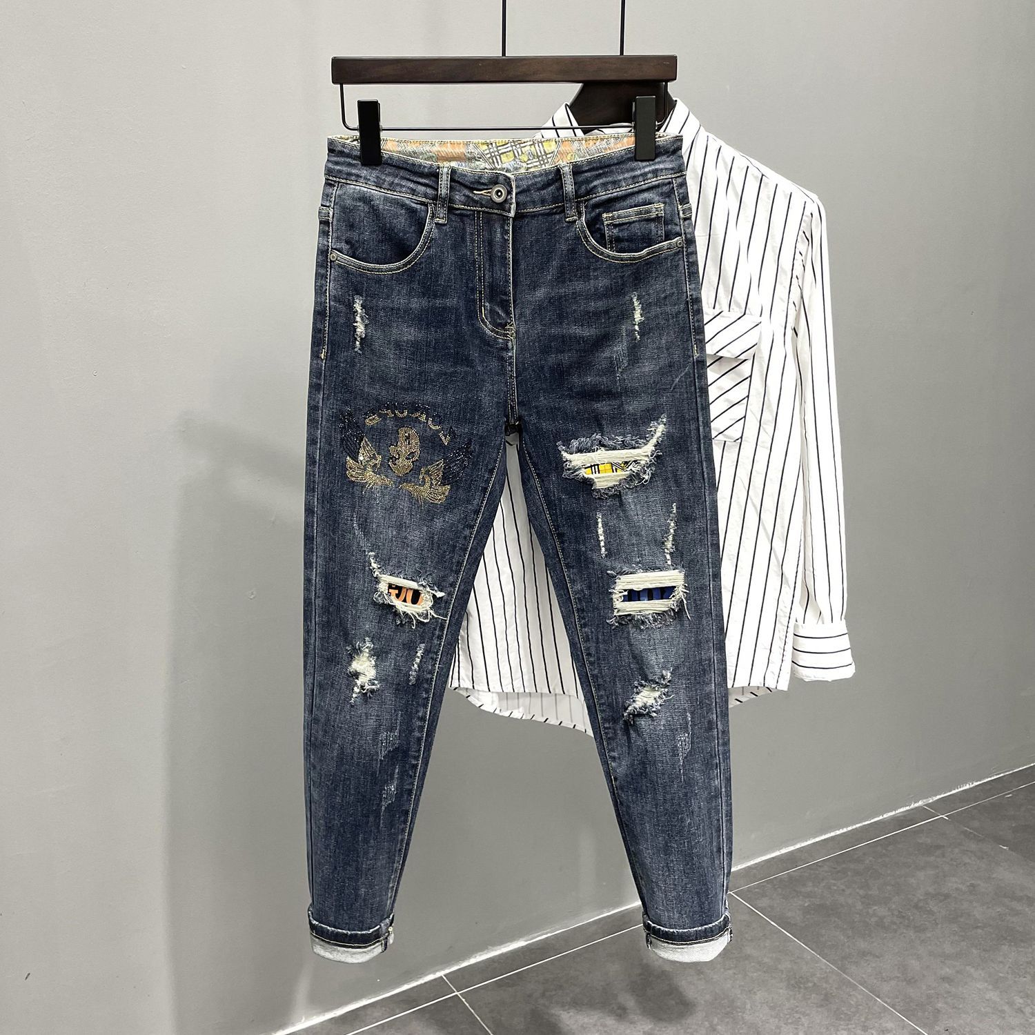 2025 Brand Luxury Men's Clothi - огляд і ціна Men'S Fashion Jeans 2025