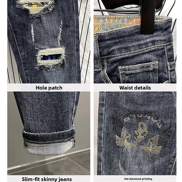 2025 Brand Luxury Men's Clothi - огляд і ціна Men'S Fashion Jeans 2025